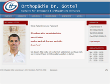 Tablet Screenshot of ortho-goettel.at